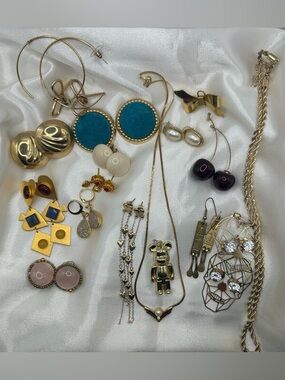 Gold Tone Costume Jewelry Lot